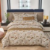 Roupa de Cama de Luxo Completa em Algodão 4 pçs